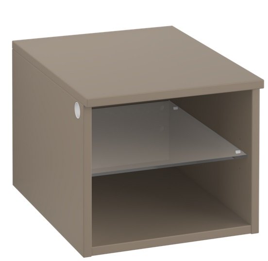 Стеллаж для ванной Villeroy & Boch Legato 40х34х50 см правый ДСП трюфель серый B72401VG