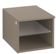 Стеллаж для ванной Villeroy & Boch Legato 40х34х50 см правый ДСП трюфель серый B72401VG