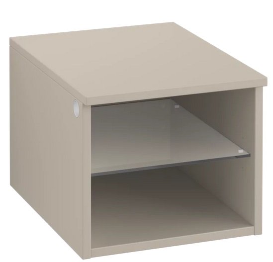 Стеллаж для ванной Villeroy & Boch Legato 40х34х50 см правый ДСП мягкий серый B72401VK