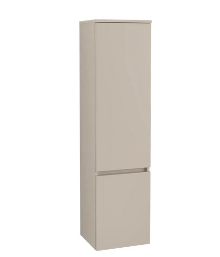 Пенал Villeroy & Boch Legato 40x155х35 см петлі праворуч ДСП м'який сірий B73001VK