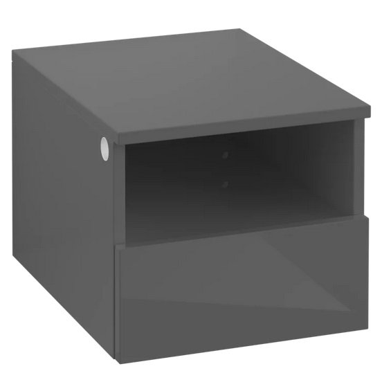 Шкафчик для ванной Villeroy & Boch Legato 40х34х50 см правый МДФ/ДСП глянцевый серый B72601FP