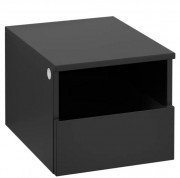 Шкафчик для ванной Villeroy & Boch Legato 40х34х50 см правый МДФ/ДСП черный матовый лак B72601PD