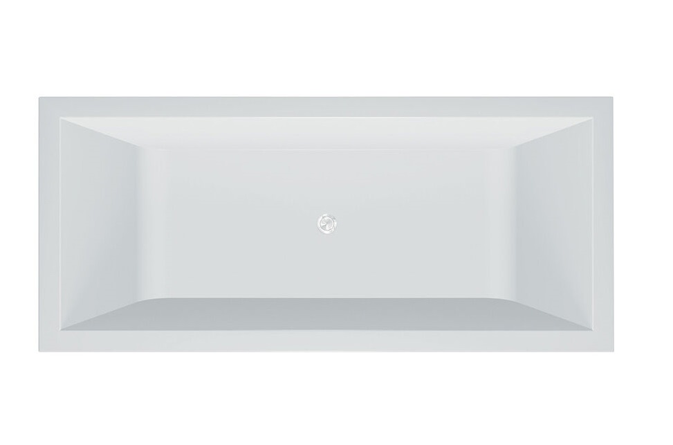 Ванна Kolpa San Copelia-FS из искусственного камня Kerrock 180x80 см прямоугольная белый 779340