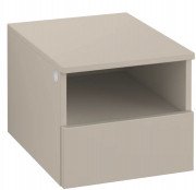 Шкафчик для ванной Villeroy & Boch Legato 40х34х50 см правый ДСП мягкий серый B72601VK