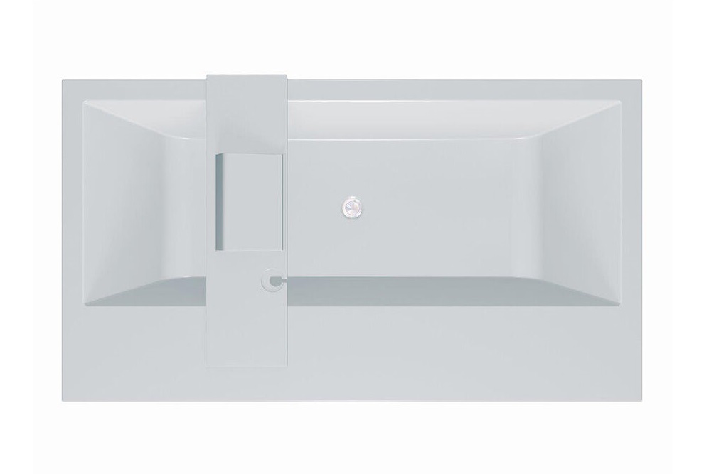 Ванна Kolpa San Copelia LUX-FS зі штучного каменю Kerrock 180x100 з полицями білий 936540