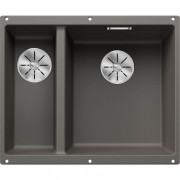 Мойка для кухни Blanco Subline 340/160-U 55,5х46 см SILGRANIT PuraDur® вулканический серый 527346