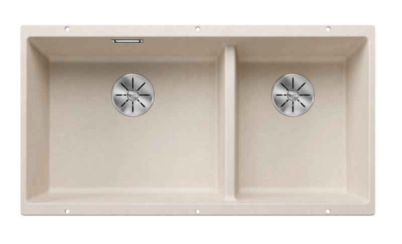 Мойка для кухни Blanco Subline 480/320-U 85,5х46 см SILGRANIT PuraDur® мягкий белый 527168