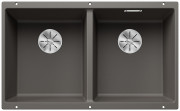 Мойка для кухни Blanco Subline 350/350-U 75,5х46 см SILGRANIT PuraDur® вулканический серый 527347