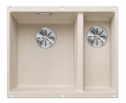 Мойка для кухни Blanco Subline 340/160-U 55,5х46 см SILGRANIT PuraDur® мягкий белый 527162