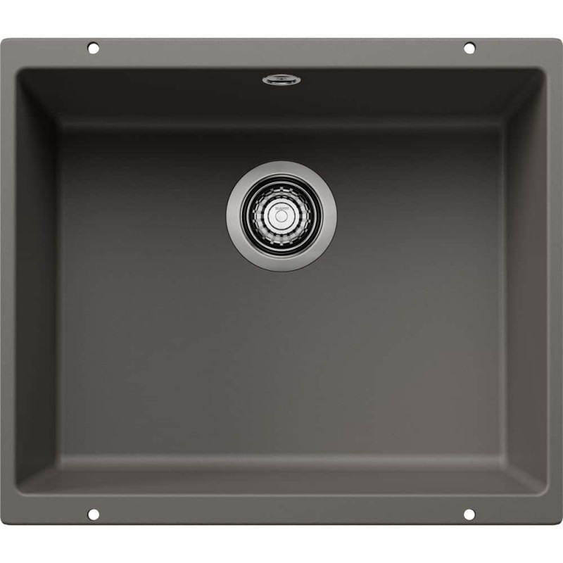 Мийка для кухні Blanco Rotan 500-U 53х46 см SILGRANIT PuraDur® вулканічний сірий 527329