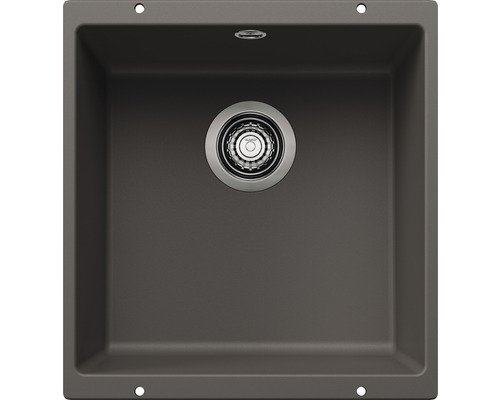 Мийка для кухні Blanco Rotan 400-U 43х46 см SILGRANIT PuraDur® вулканічний сірий 527328