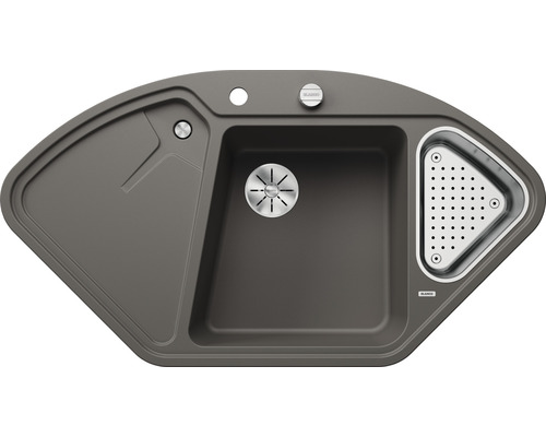 Мийка для кухні Blanco Delta II 105,7х57,5 см SILGRANIT PuraDur® вулканічний сірий 527238