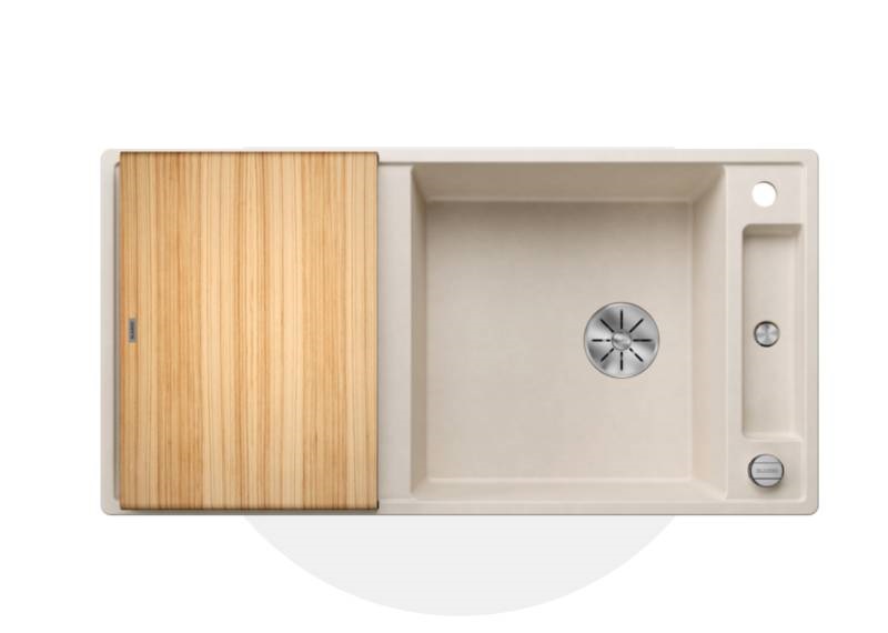 Мийка для кухні Blanco Axia III XL 6S 100х51 см SILGRANIT PuraDur® м'який білий 527052