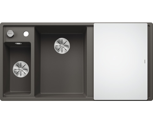Мийка для кухні Blanco Axia III 6S 100х51 см чаша зліва SILGRANIT PuraDur® вулканічний сірий 527226