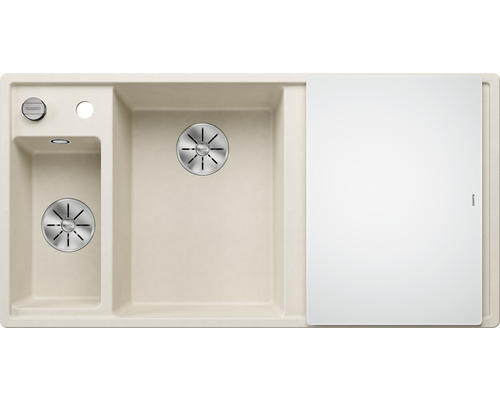 Мойка для кухни Blanco Axia III 6S 100х51 см чаша слева SILGRANIT PuraDur® мягкий белый 527043