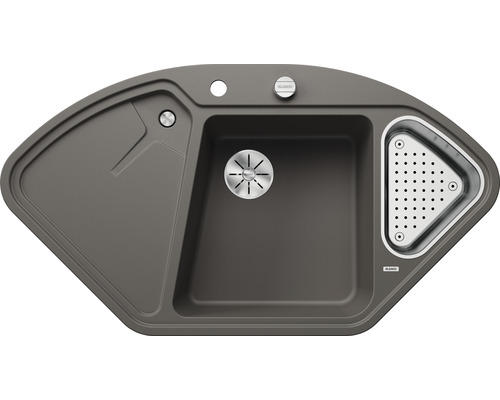 Мийка для кухні Blanco Delta II 105,7х57,5 см SILGRANIT PuraDur® вулканічний сірий 527238