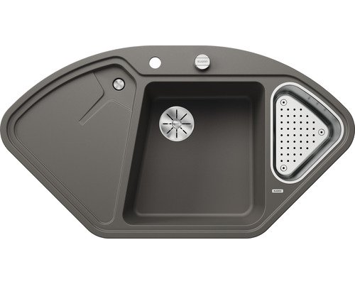 Мойка для кухни Blanco Delta II 105,7х57,5 см SILGRANIT PuraDur® вулканический серый 527238