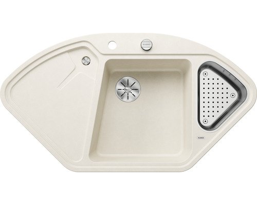 Мойка для кухни Blanco Delta II 105,7х57,5 см SILGRANIT PuraDur® мягкий белый 527055