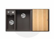 Мийка для кухні Blanco Axia III 6S 100х51 см чаша зліва SILGRANIT PuraDur® вулканічний сірий 527227