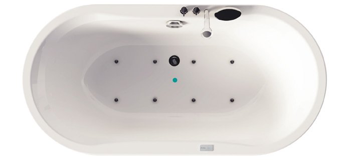 Ванна акриловая Kolpa San Comodo-FS 185x90 см/MO с системой воздушного массажа отдельно стоящая белый 570360