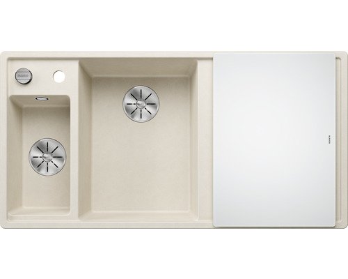 Мийка для кухні Blanco Axia III 6S 100х51 см чаша зліва SILGRANIT PuraDur® м'який білий 527043