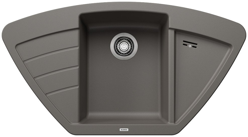 Мийка для кухні Blanco Zia 9 E 93х51 см SILGRANIT® PuraDur® вулканічний сірий 527395
