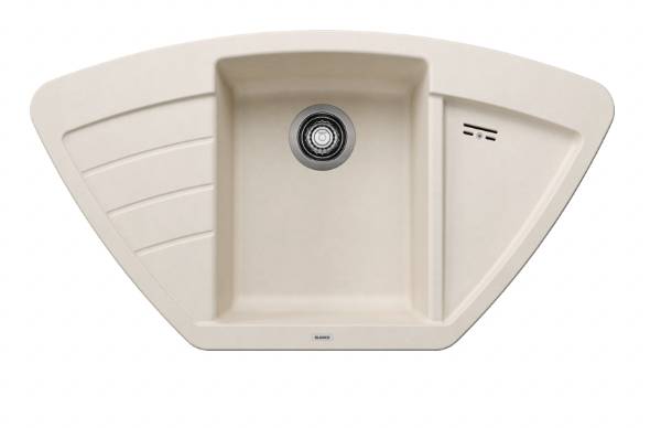 Мойка для кухни Blanco Zia 9 E 93х51 см SILGRANIT® PuraDur® мягкий белый 527212