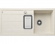 Мойка для кухни Blanco Metra 6S 100х50 см SILGRANIT® PuraDur® мягкий белый 527116