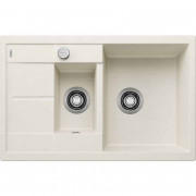 Мийка для кухні Blanco Metra 6 S Compact 78х50 см SILGRANIT® PuraDur® м'який білий 527114