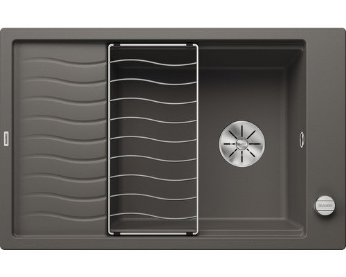 Мойка для кухни Blanco Elon XL 6 S 78х50 см SILGRANIT® PuraDur® вулканический серый 527253