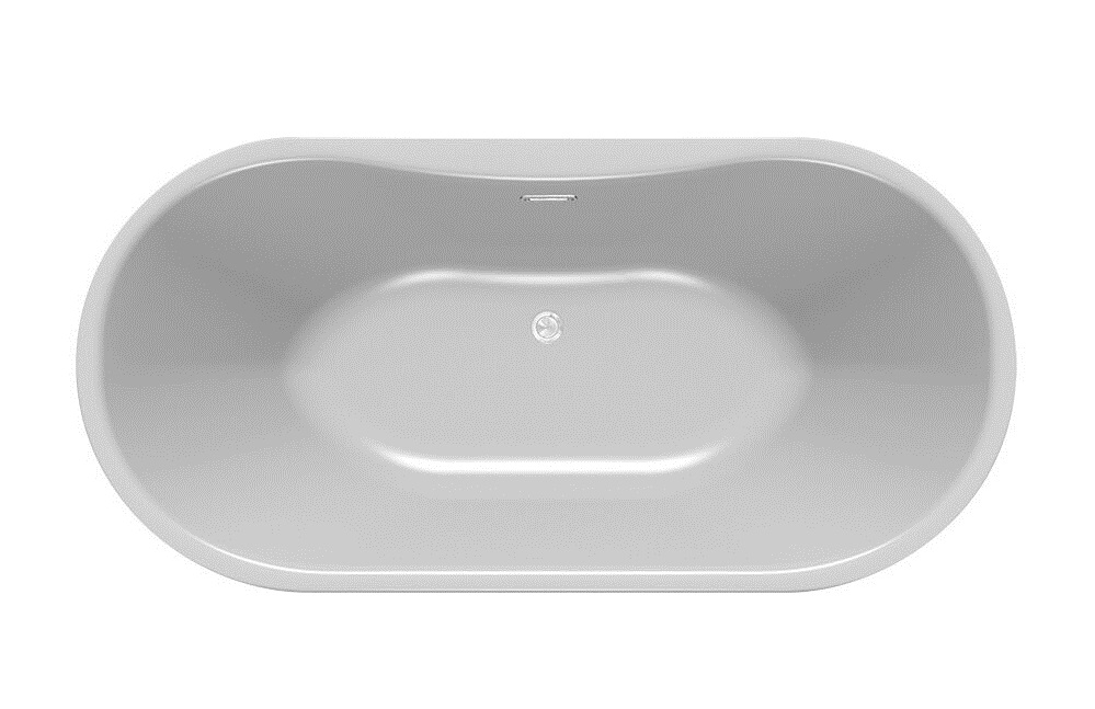 Ванна акриловая Kolpa San Comodo-FS 185x90 см с системой воздушного массажа белый/серый 518060