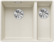 Мийка для кухні Blanco Subline 340/160-F 55,2х42,7 см SILGRANIT PuraDur® м'який білий 527161