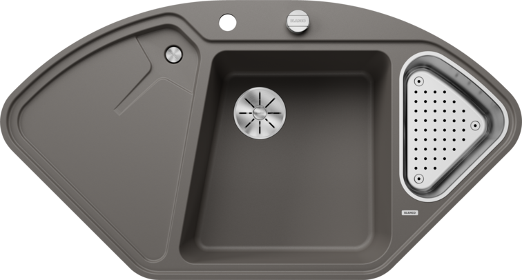 Мийка для кухні Blanco Delta II-F 104,2х56 см SILGRANIT PuraDur® вулканічний сірий 527239