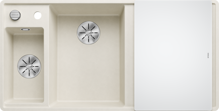 Мийка для кухні Blanco Axia III 6 S-F 99х50 см чаша зліва SILGRANIT® PuraDur® м'який білий 527048