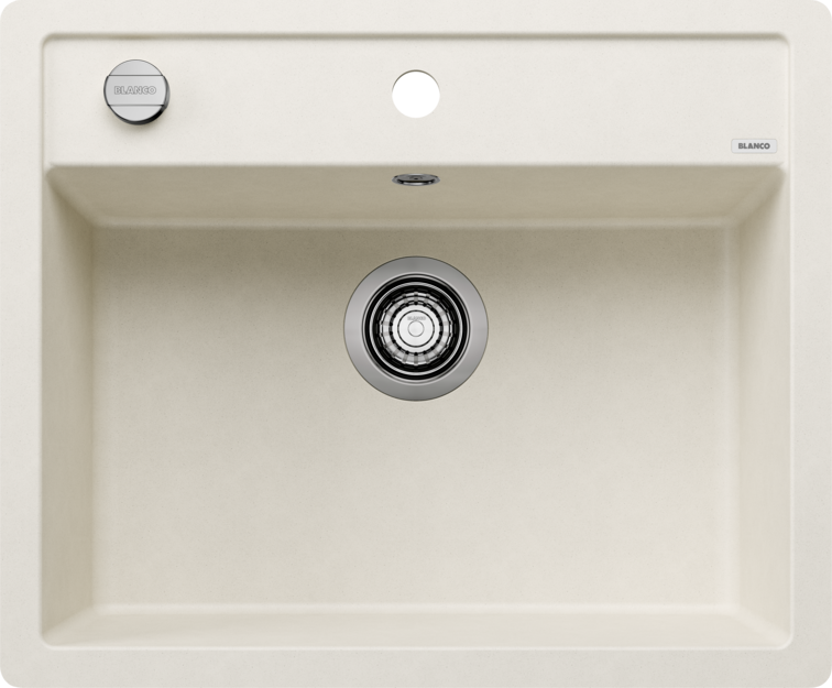 Мойка для кухни Blanco Dalago 6-F 60,5х50 см SILGRANIT PuraDur® мягкий белый 527064