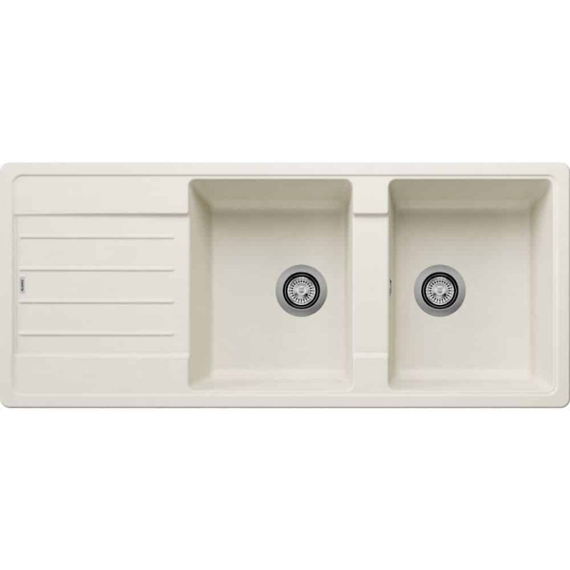 Мийка для кухні Blanco Legra 8 S 116х50 см SILGRANIT® PuraDur® м'який білий 527090