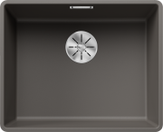 Мойка для кухни Blanco Subline 500-F 52,7х42,7 см SILGRANIT PuraDur® вулканический серый 527352