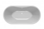 Ванна акриловая Kolpa San Comodo-FS 185x90 см с системой воздушного массажа белый/серый 518060
