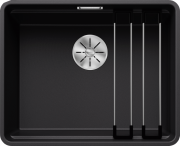 Мойка для кухни Blanco Etagon 500-F 52,7х42,7 см SILGRANIT PuraDur® черный 526349