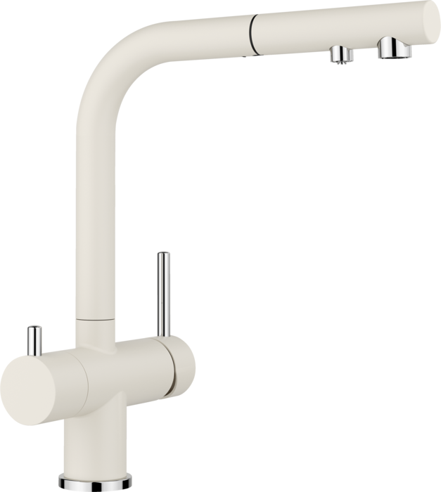 Змішувач для кухні Blanco Fontas-S II під фільтр з висувною лійкою м'який білий 526947