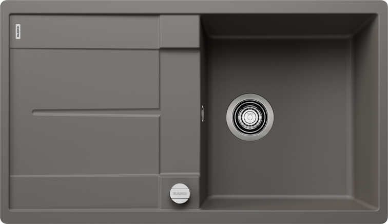 Мойка для кухни Blanco Metra 5 S-F 85х49 см SILGRANIT® PuraDur® вулканический серый 527294