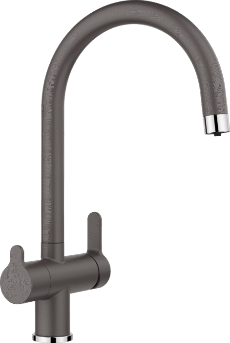 Змішувач для кухні Blanco Trima Filter під фільтр Silgranit темна скеля 526221
