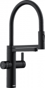 Смеситель для кухни Blanco Evol-S Pro Filter с фильтром и выдвижной лейкой черный матовый 526636