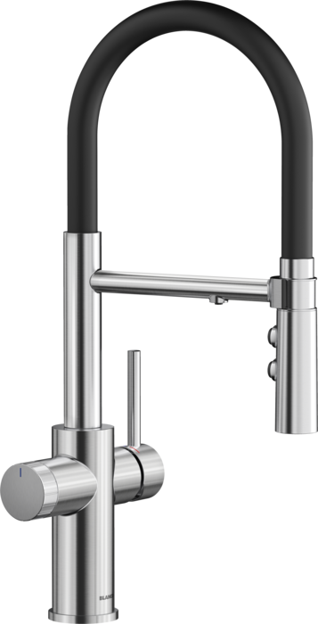 Змішувач для кухні Blanco Catris-S Flexo Filter під фільтр з висувною лійкою PVD нержавіюча сталь 526706