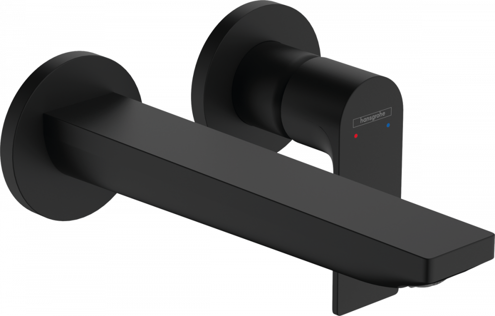 Змішувач для раковини Hansgrohe Rebris E настінний одноважільний чорний матовий 72568670