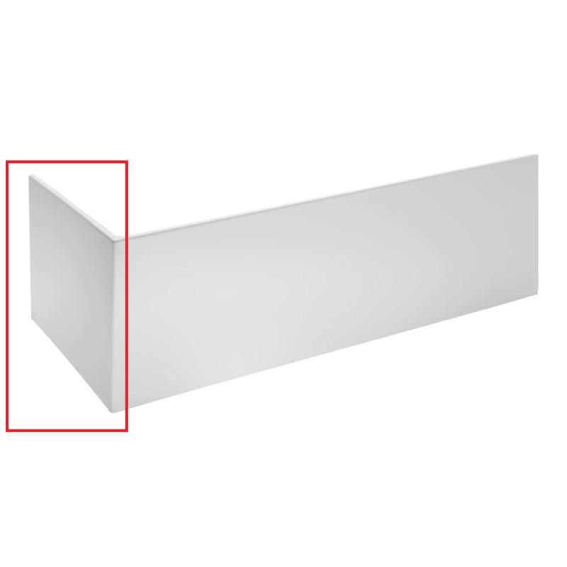 Панель для ванни Laufen Pro 80х57х3 см бічна ліва акрил білий H2961250000001