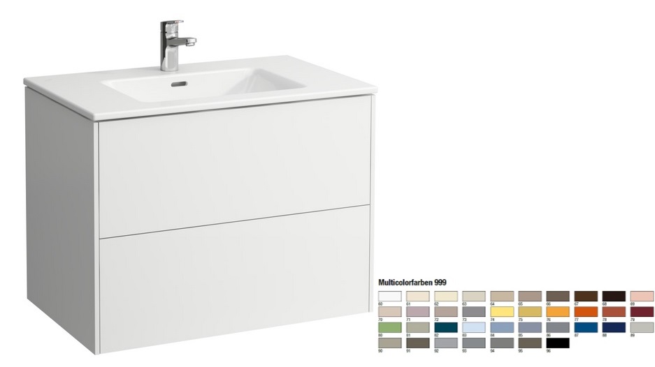 Тумба с раковиной Laufen Pro S 80х50х61 см МДФ цвет на выбор H8649619991041