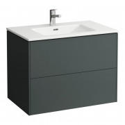 Тумба с раковиной Laufen Pro S 80х50х61 см МДФ серый H8649612661041