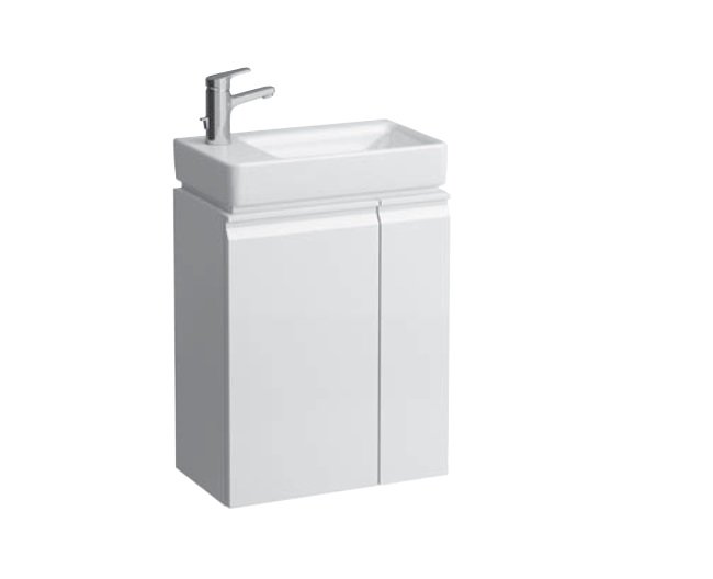 Тумба з раковиною Laufen Pro S 48х28х66, 5 см петлі зліва МДФ білий глянсовий H8629654751041