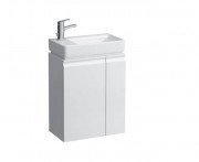 Тумба с раковиной Laufen Pro S 48х28х66,5 см петли слева МДФ белый глянцевый H8629654751041